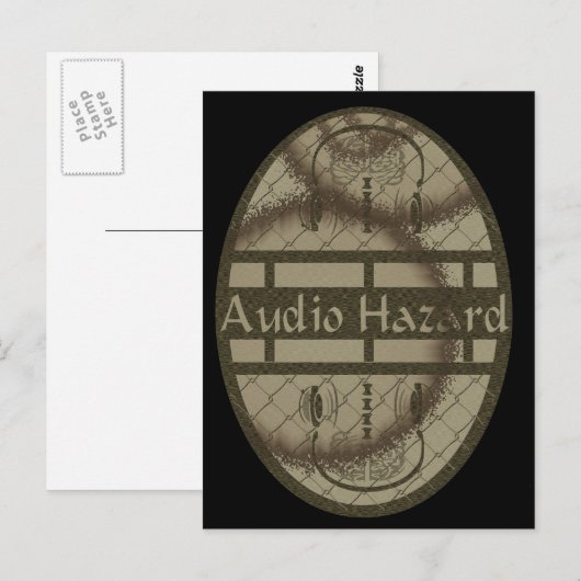 Audiogefahr Postkarte (Vorne/Hinten)