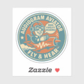 Audiogramm Aviator Fly & Hear Aufkleber (Blatt)