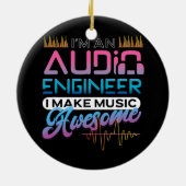 Audioingenieur Audiotechniker Keramik Ornament (Hinten)