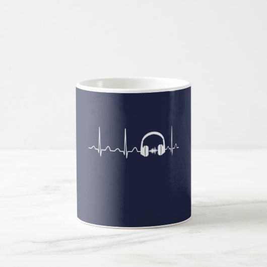 Audioingenieur-Herzschlag Kaffeetasse (Mittel)