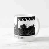 Audioingenieur - "nicht ein Technologie-Problem " Kaffeetasse (VorderseiteRechts)