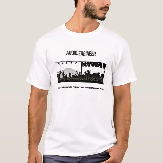 Audioingenieur - regeln Sie es mit "Stummem " T-Shirt (Vorderseite)