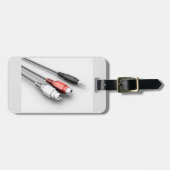 Audiokabel Vintag Tech Gepäckanhänger (Vorderseite horizontal)