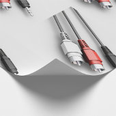 Audiokabel Vintag Tech Geschenkpapier