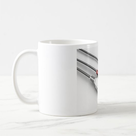 Audiokabel Vintag Tech Kaffeetasse (Links)