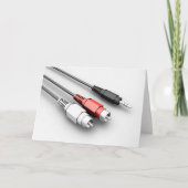 Audiokabel Vintag Tech Karte (Vorderseite)