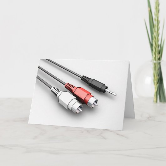 Audiokabel Vintag Tech Karte (Vorderseite)