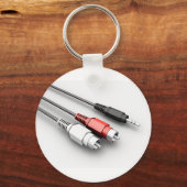 Audiokabel Vintag Tech Schlüsselanhänger (Vorderseite)