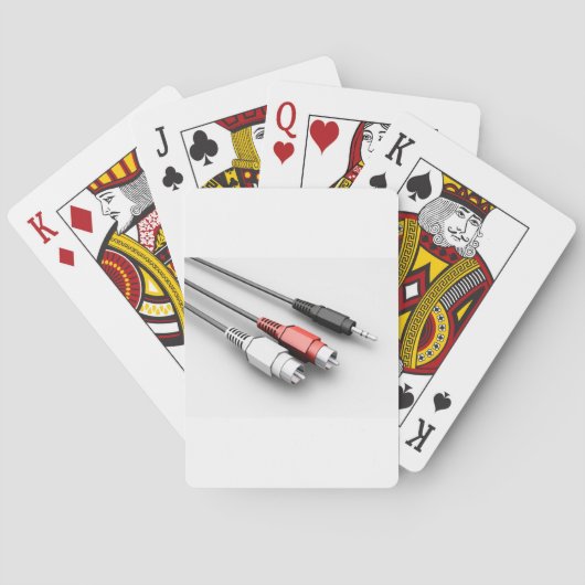 Audiokabel Vintag Tech Spielkarten (Rückseite)