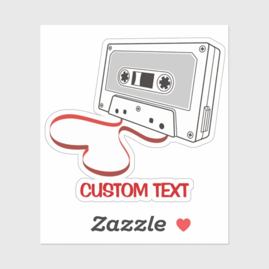 Audiokassette Aufkleber (Blatt)