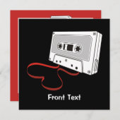 Audiokassette Einladung (Vorne/Hinten)