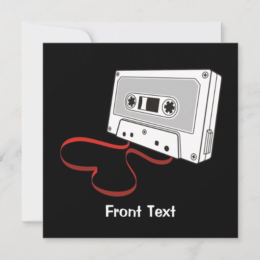 Audiokassette Einladung (Vorderseite)