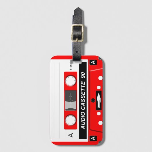 Audiokassette Gepäckanhänger (Vorderseite Vertikal)