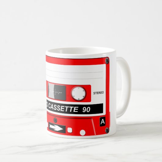 Audiokassette Kaffeetasse (VorderseiteRechts)