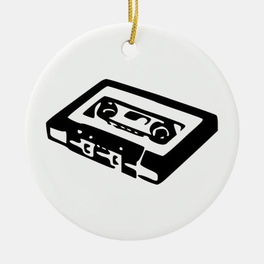 Audiokassette Keramik Ornament (Vorne)