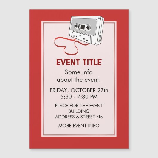 Audiokassette Magnetkarte (Vorderseite)