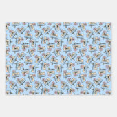 Audiokassette mit Bleistift-Muster Geschenkpapier Set (Vorderseite 3)