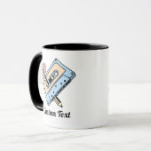Audiokassette mit Bleistift Tasse (Vorderseite Links)