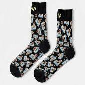 Audiokassette mit Bleistiftmuster Socken (Linkes Detail)