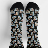 Audiokassette mit Bleistiftmuster Socken (Oben)