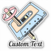 Audiokassette mit Stift Aufkleber (Vorderseite)