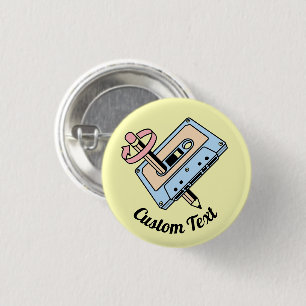 Audiokassette mit Stift Button