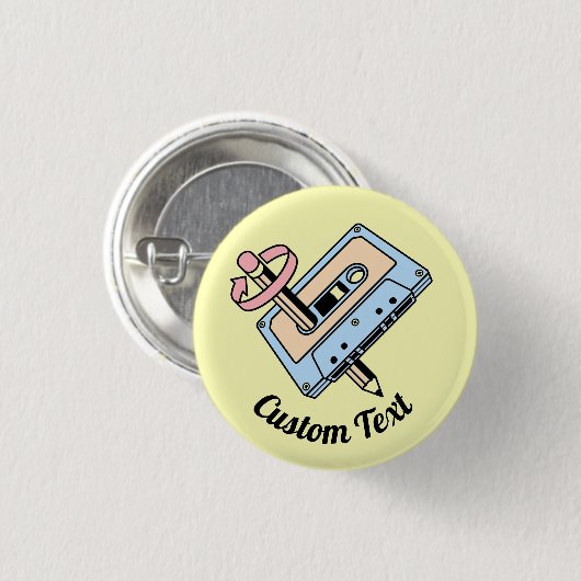 Audiokassette mit Stift Button (Vorne & Hinten)