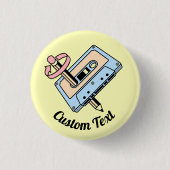 Audiokassette mit Stift Button (Vorderseite)