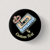 Audiokassette mit Stift Button (Vorderseite)