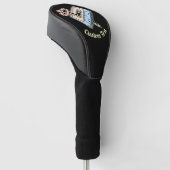 Audiokassette mit Stift Golf Headcover (angewinkelt)