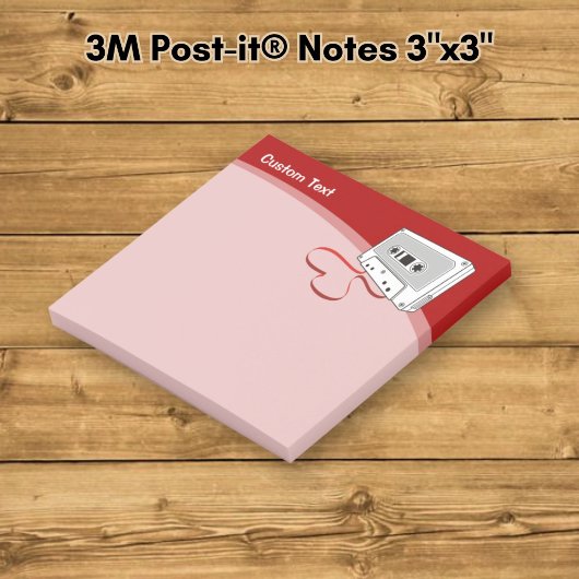 Audiokassette Post-it Klebezettel