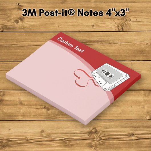 Audiokassette Post-it Klebezettel