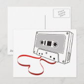 Audiokassette Postkarte (Vorne/Hinten)