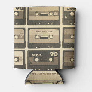 Audiokassette, Retro Poster Angesagt-Hop. Dosenkühler