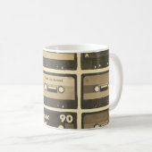 Audiokassette, Retro Poster Angesagt-Hop. Kaffeetasse (VorderseiteRechts)