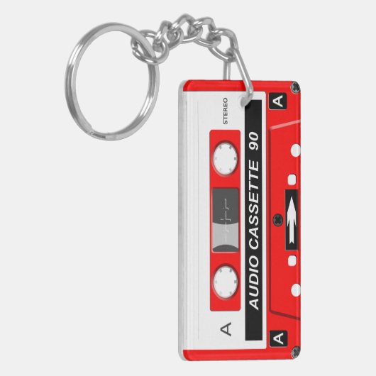 Audiokassette Schlüsselanhänger (Vorderseite links)