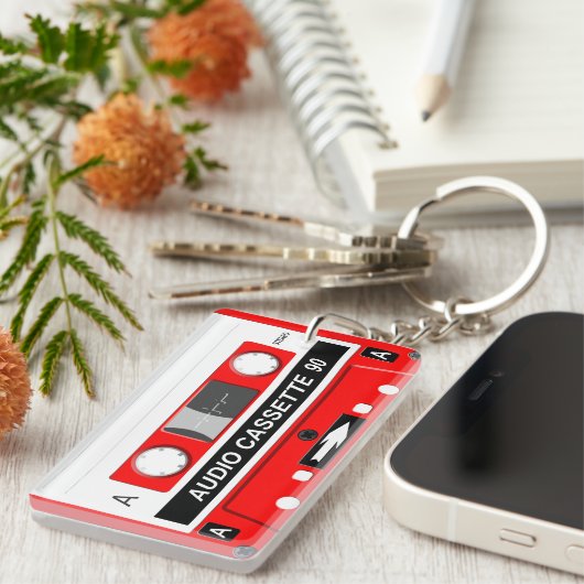 Audiokassette Schlüsselanhänger (Vorderseite rechts)