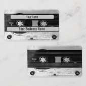 Audiokassettenband (2 Seiten) Visitenkarte (Vorne/Hinten)