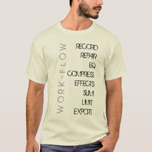 Audioliebhaber-Arbeitsfluss-T-Shirt T-Shirt