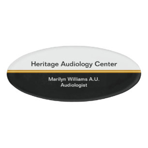 Audiologe-Anhörungs-Mitte Namenschild