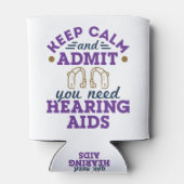 Audiologe Audiologie Funny Need Hörgeräte Dosenkühler (Rückseite)