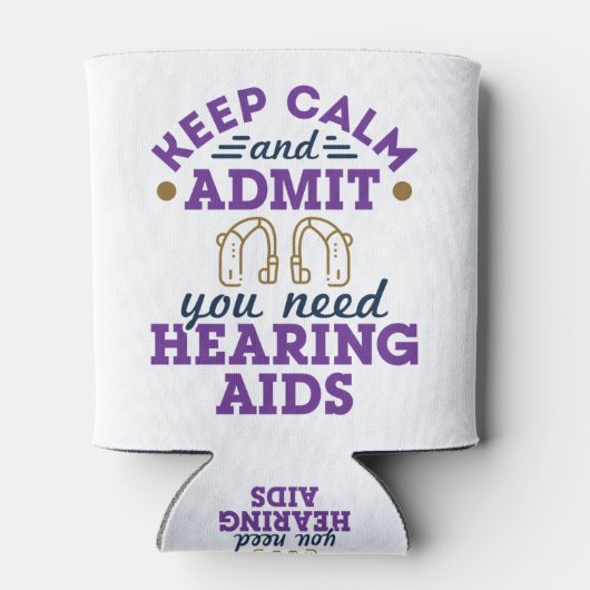 Audiologe Audiologie Funny Need Hörgeräte Dosenkühler (Rückseite)