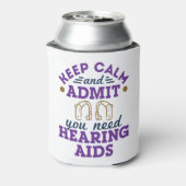Audiologe Audiologie Funny Need Hörgeräte Dosenkühler (Kanne Rückseite)
