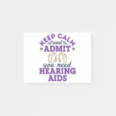 Audiologe Audiologie Funny Need Hörgeräte Post-it Klebezettel (Vorderseite)