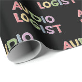 Audiologe Doktor der Audiologie Abschluss Geschenk Geschenkpapier (Rolleneckpunkt)