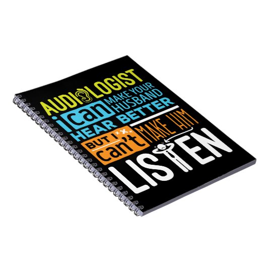 Audiologe Funny Audiology hört besser Notizblock (Rechte Seite)