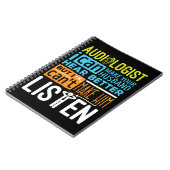 Audiologe Funny Audiology hört besser Notizblock (Linke Seite)