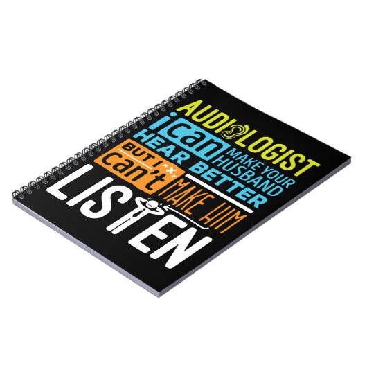 Audiologe Funny Audiology hört besser Notizblock (Linke Seite)