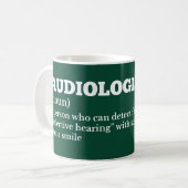 Audiologe Funny Coffee Definition Kaffeetasse (Vorderseite Links)