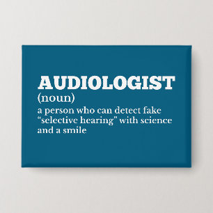 Audiologe Funny Definition Button